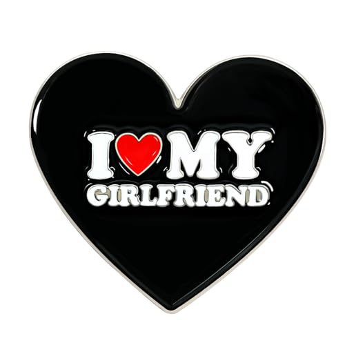 Image of Ronglry I Love My Gir.lfriend Pin Cute Gifts for Boyfriend Funny Boyfriend Gift Ideas on Anniversary Valentines Birthday Gifts for Him I Heart My Gir.lfriend Pins for Men
