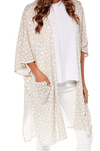 Mud Pie Women's Mona Oversized Cardigan, Tan, One Size #TOP28