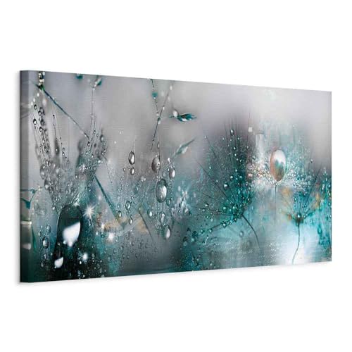 murando - Bilder Pusteblume 120x40 cm Vlies Leinwandbild 1 TLG Kunstdruck modern Wandbilder XXL Wanddekoration Design Wand Bild - Blumen Natur grau blau Pusteblumen b-C-0169-b-d