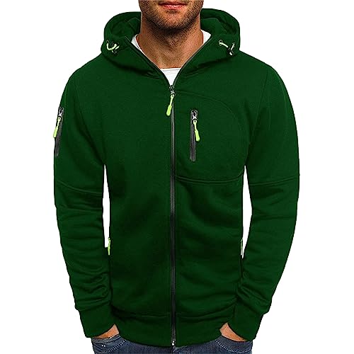 Sudadera con cremallera y bolsillos para hombre miniatura 1