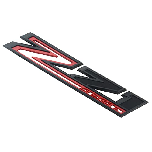 Image of 2PCS 2019-2022 Z71 4x4 Fender Emblem 3D Badge OEM Nameplate Letter Logo Decals Sticker Replacement for Silverado 1500 2500hd 3500HD Genuine Parts (Black Red)