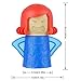 Angry Mom Microwave Cleaner - Angry Mom Mad Creay Mama Microwave Oven Cleaner High Temperature Steam Cleaning Equipment Tool Easily Crud Steam Cleans Add Vinegar and Water for Kitchen (Blue)