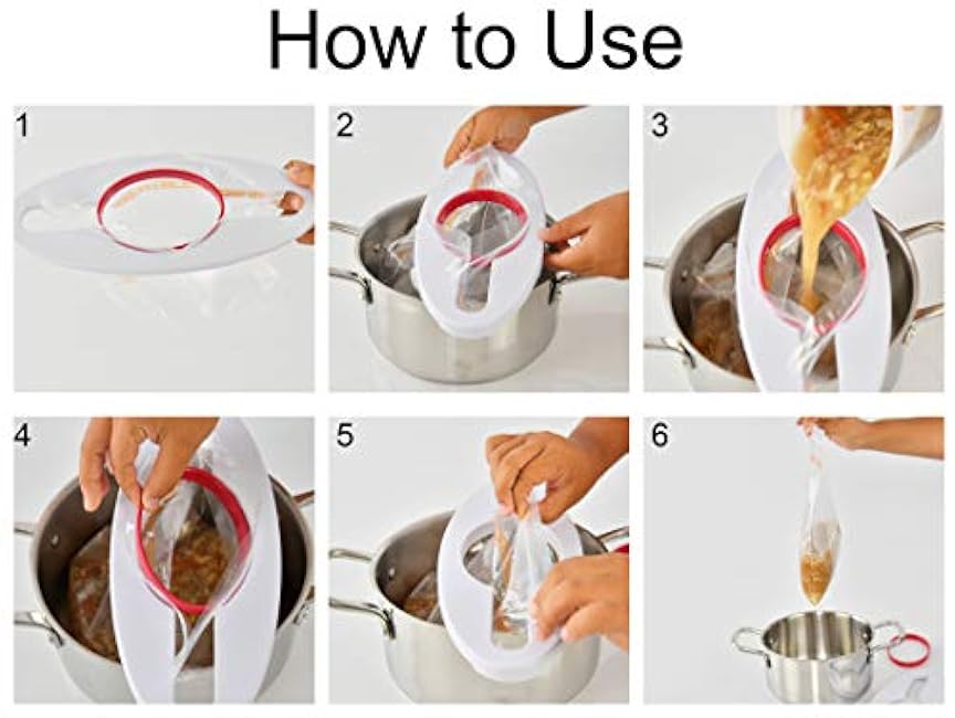 HOME-X Bag Holder, Reusable Kitchen Accessory for Storage Baggies 12 ?¡± L x 5¡± W