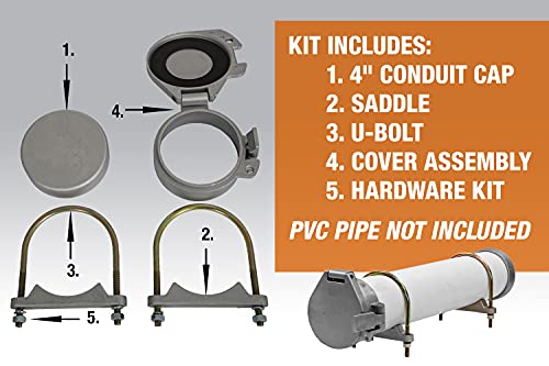 Buyers Products Cc400 Pvc Conduit Carrier Kit, 4 Inch Diameter , White #TOP2