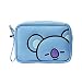 BT21 Official Merchandise by Line Friends - KOYA Enamel Cosmetic Bag Travel Pouch for Toiletry and Makeup