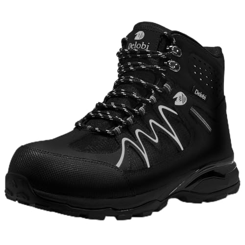 Image of Blapek Steel Toe Work Boots for Women, Insulated Work Boots | Lightweight Comfortable Safety Toe Shoes for Construction Workers, Steel Toe Sneakers for Warehouse & Auto Repair