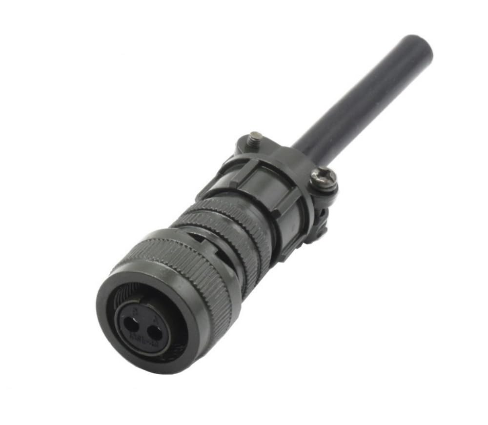 MIL-DTL-5015 Series Industrial Connector, MS3106A10SL-4S Female Circular Connectors Waterproof 2 Pin Contacts Solder Termination Threaded Connector