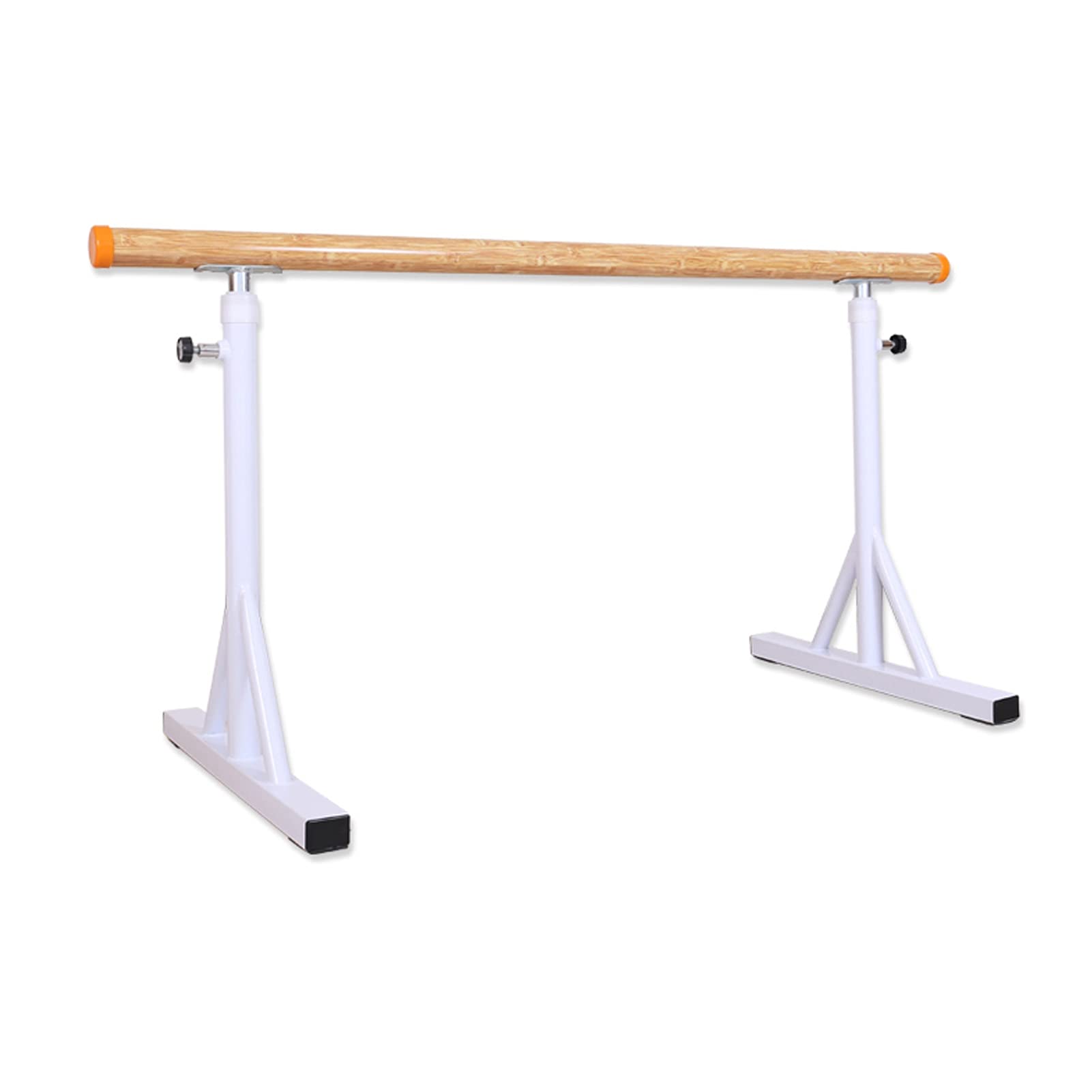 ZHANGshouf Ballet Barre Freestanding, Freestanding Portable Adjustable Double Ballet Barre Dance Bar For Home School Studio