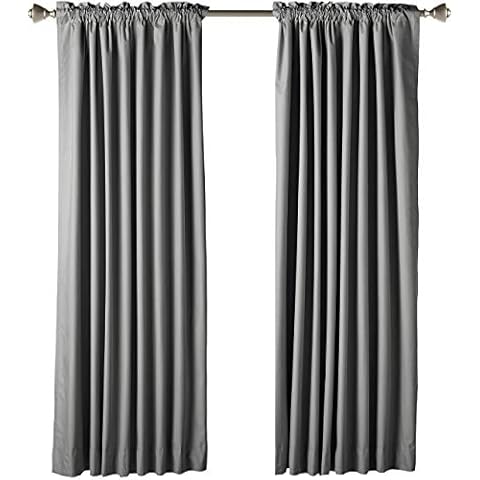 Amazon Basics - Cortinas opacas con aislamiento térmico y alzapaños Cover