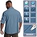 Mens Safari Sun Shirts UPF 50+ UV Sun Protection Long Sleeve Outdoor Breathable Quick Dry Fishing Hiking Gardening Shirts (New 5051 Ocean Blue XL)