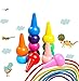 MERIT OCEAN Toddler Crayons,12 Colors 3D Palm-Grip Crayons Non-Toxic Washable Finger Paint Crayons Stackable Sticks Toys for Babies,Toddlers,Kids,Children,Boys and Girls