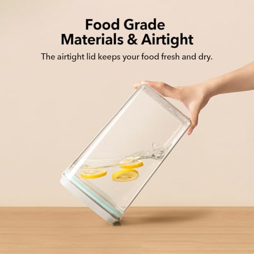 Ankou Dog Food Storage Container with 130ml Scoop – 4L/4.2qt Airtight Dog Food Container for Kibble & Treats, BPA-Free Cat Food Storage Container, Stackable Pop Lid Plastic Container with Lid - Image 5