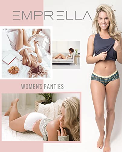 Image of Emprella Cotton Underwear for Women, Seamless Women's Underwear Pack, Cheeky Hipster Panties