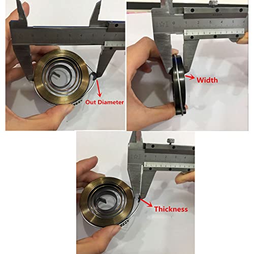 Bzcemind 8GYHZ1NLL6M-7,0.65X6X680MM 1Pcs Spiral Flat Wire Coil Torsion Spring Constant Force Extension Springs,0.65X6X680Mm thumb #2
