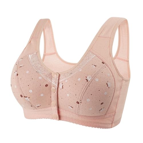 Mujer Anillo de sin Cordones, Ropa Interior cómoda y Transpirable, Talla Grande, Hebilla Brater, Sujetador Femenino, Chaleco con Cuello en V Profundo, Sujetador inalámbrico Sujetadores Mujer