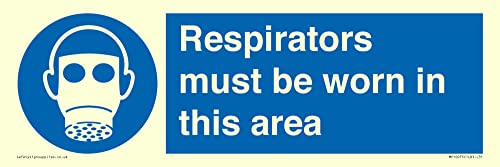 I Respiratori Devono Essere Indossati In Questa Zona Segnale - 300X100Mm - L31