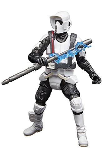 Shock Scout Trooper Star Wars Colección Vintage con Detalles de Pintura Premium de 9,5 cm