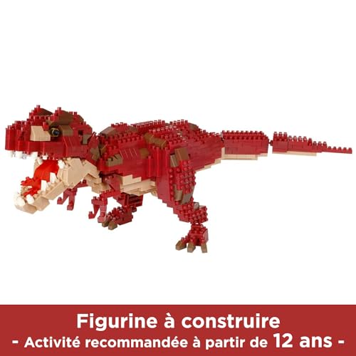 Figurine en briques BANDAI NANOBLOCK Tyrannosaurus Rex Deluxe 850 pcs - vue 6