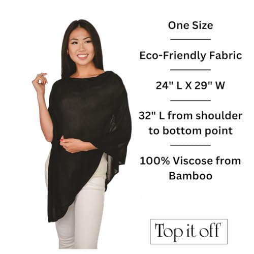Elsa Poncho - Women’s Fine Knit Luxury Topper - Layering Piece for Warmth2