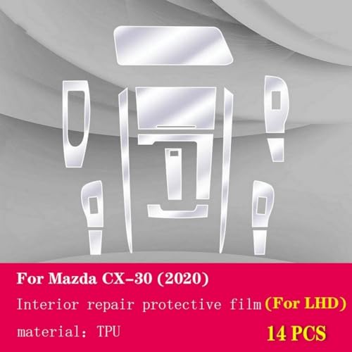 Película protectora de TPU transparente de alta gama para Mazda CX30 3