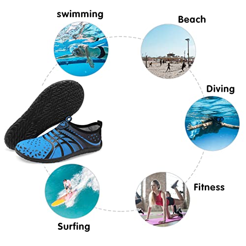 Spesoul Womens And Mens Water Shoes Breathable Quick Dry Swim Shoes Barefoot Aqua Socks Beach Shoes For Pool River Yoga Outdoor Water Sports 11-12 Women/9-10 Men thumb #4