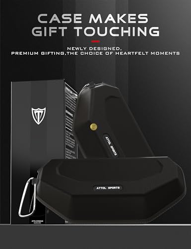 ATTCL Sonnenbrille Herren Polarisiert Für Sport: UV Schutz Leicht Wrap-Around AL-MG Rahmen Verspiegelt Autofahren Angeln Golf 8-177 Schwarz Grau