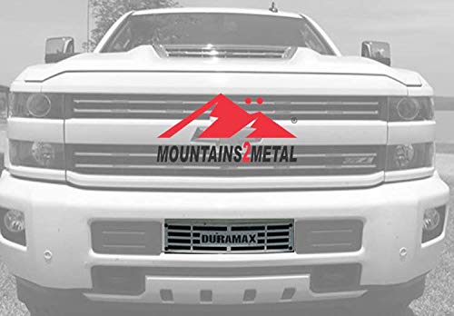🛒 Crazy Deals Mountains2Metal "Duramax Powder Coated White Stainless Steel Compatible with 2015-2019 Chevy Silverado 2500 3500 HD M2M #400-60-1-W