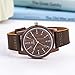 MUJUZE Wooden Watch for Men, Wood Watch Mens Natural Handmade 40mm Unisex Walnut Wood Grain Wrist Wood Watches for Men