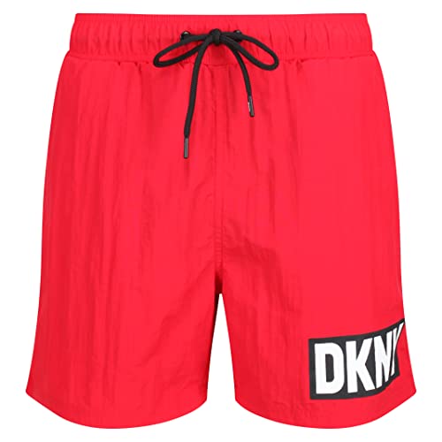 Short de bain homme DKNY nylon rouge idéal pour la plage
