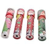 GALPADA 4 Stück Teiliges Kaleidoskop Pädagogisch Wertvoll Farbenfrohe Weihnachtsdekoration Fördert Kreativität und Sichtentwicklung Robustes Plastik-Material Geburtstagsgeschenk