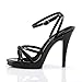 Pleaser Women's Flair-436 Sandal,Black Patent,12 M US