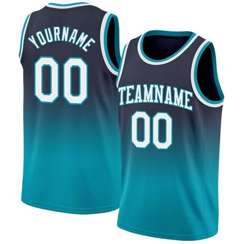 HGWOPGASD Kinder-Basketball-Kostüm-Set für Erwachsene mit Ihrem Teamnamen, Nummer, Rundhalsausschnitt und Farbverlauf-Trikot. Personalisiertes Basketball-Trikot.A28 HGWOPGASD Kinder-Basketball-Kostüm-Set für Erwachsene mit Ihrem Teamnamen, Nummer, Rundhalsausschnitt und Farbverlauf-Trikot. Personalisiertes Basketball-Trikot.A28