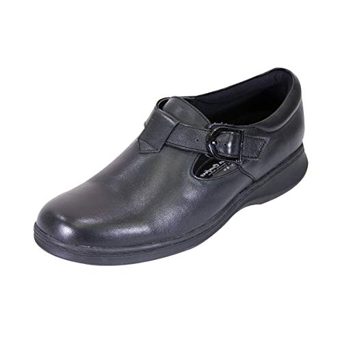 24 Hour Comfort Flora Women's Wide Width T-Strap Leather Shoes