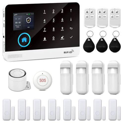 XNY 4G Alarmanlage Haus, WLAN Drahtloses Alarmanlage Wohnung mit...