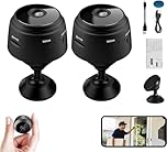 Spy Focus Camera,Spyfocus Magnetic Mini Security Camera Outdoor,Camtrix Magnetic Mini Security Camera,Night Vision Motion Detection Security Cam Covert Cameras With App For Home Indoor Outdoor (2pcs)