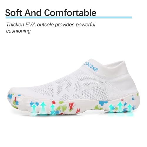 Water Shoes Men Quick Drying Outdoor Hiking Barefoot Boat Footwear Aqua Shoes for Water Sport Waders Diving Hiking Sailing Travel Beach Wading Swimming Fishing Kayaking3