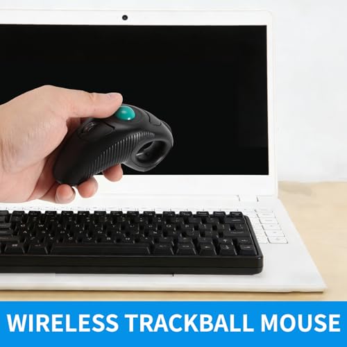 Ratón de mano inalámbrico con trackball óptico ideal para controlar tu PC desde el sofá 3