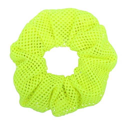 Miaiulia 80S Neon Hair Ties Fluorescent Scrunchies Sequin Scrunchie Solid Elastic Hair Scrunchy Chiffon Sparkly Rubber Hair Bands Ponytail Scrunchy (Fluorescent2) #TOP5