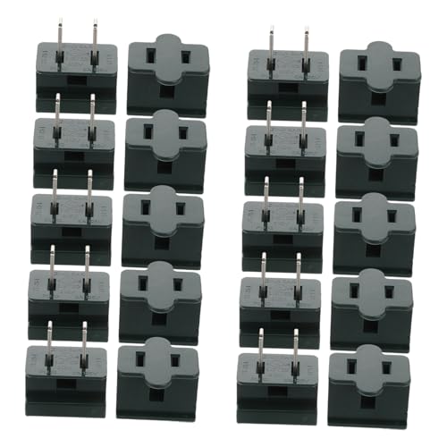 Conectores de enchufe macho y hembra Uonlytech para luces de Navidad paquete de 20 piezas