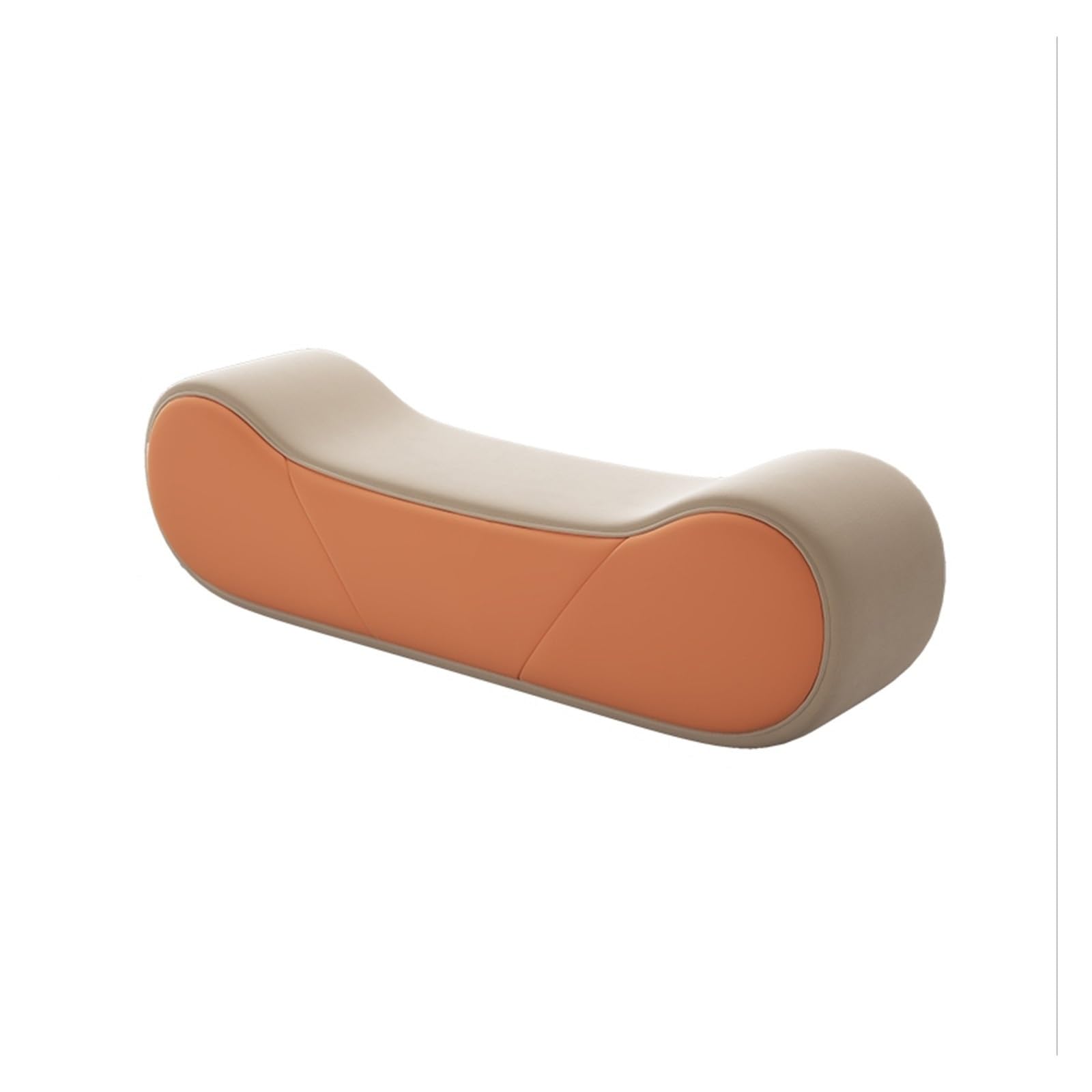 KLGFBDC Velvet Entryway Bench for Bedroom & Hallway Stylish Ottoman Stool for Shoe Changing Simple Cloakroom Sofa 120x50x50cm Orange Color