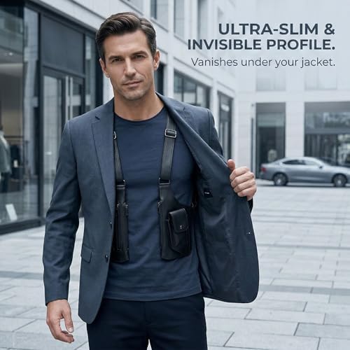 Cross-Body Sling Pack, Classic Shoulder Satchel, Pickpocket-Proof Hidden Crossbody Sling Bag, Slim Undercover (Black) - 1