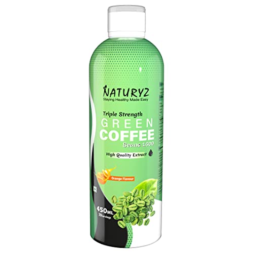 Naturyz Triple Strength Green Coffee Beans liquid for weight loss 1600mg Quality Extracts for Men & Women in Orange Flavor: 450ml – 30 Servings Naturyz Triple Strength Green Coffee Beans liquid for weight loss 1600mg Quality Extracts for Men & Women in Orange Flavor: 450ml – 30 Servings