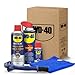 WD-40 Specialist Motorbike Kit Mantenimiento Total Multi-usos + Gasa de Cadenas + Abrillantador de Plásticos y Gomas + Cepillo Limpia Cadenas + Paño de Microfibra