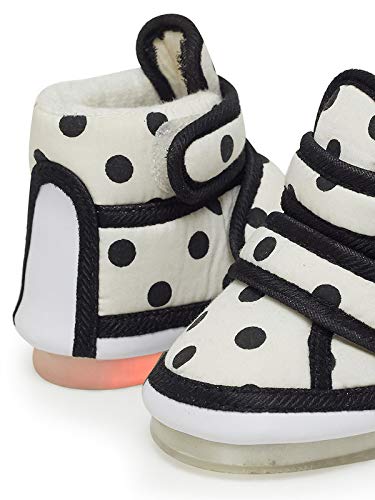 CHIU Kids LED Light Shoes with Chu Chu Music Sound & Polka Dot Print for Baby Girls and Boys 6 41Q74SRx KL