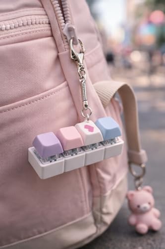 Image of Questsole Clicky Fidget Keychain - Satisfying Mini Keyboard for Stress Relief (MODEL-51)
