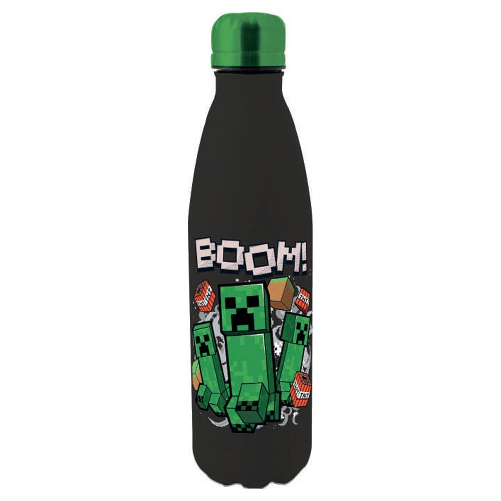 Borraccia In Acciaio Inox Minecraft Nera - Bottiglia Termica Per Bambini E Appassionati - Foto 4