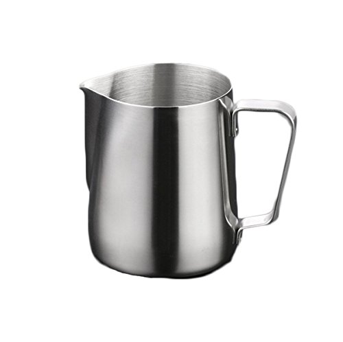 Jarra de leche de acero inoxidable para café y leche, jarra de espuma de leche de tamaño grande, jarra de espuma de leche de 1,5 l Cover