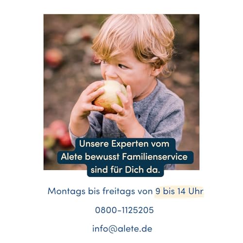 Alete bewusst Bio-Dinkelkeks (4x125 g) - Knusprige Dinkelkekse für Babys, Ohne Palmöl, Ab dem 10 Monat