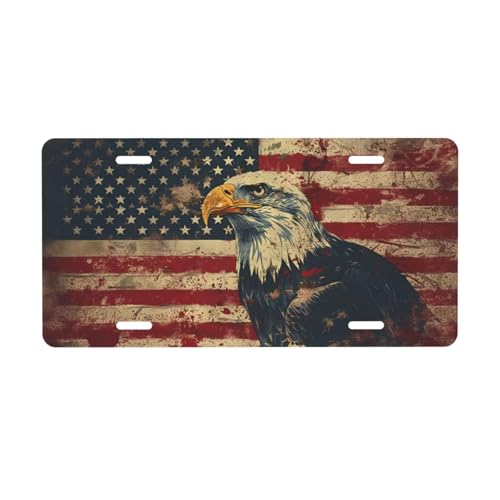 American Flag License Plate Eagles License Plate 6