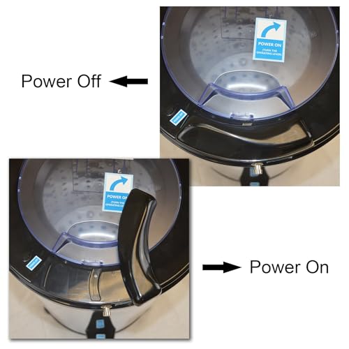 Panda 3200 RPM Portable Spin Dryer – 22lbs Capacity, Stainless Steel Drum & Outer Case, 110V – Sleek Dark Gray